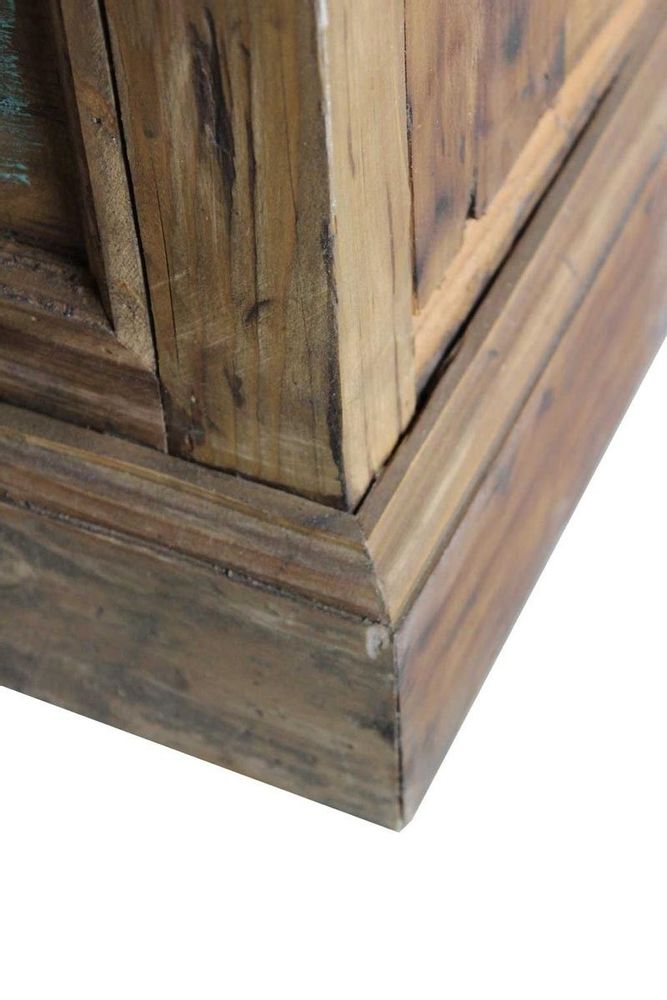 Buffets - Chiffonnier en bois recyclé, 15 tiroirs, design rustique et authentique - JP2B DECORATION