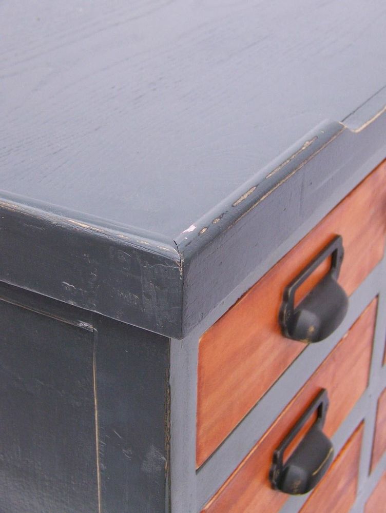 Buffets - Meuble à tiroirs, bois d’orme, 16 tiroirs, design authentique - JP2B DECORATION