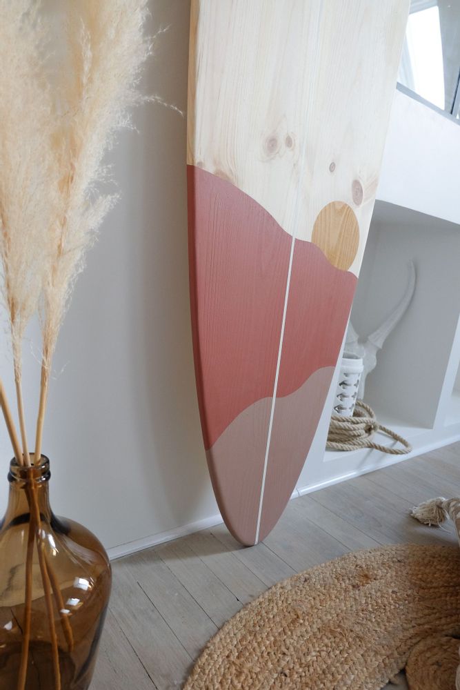 Decorative objects - Decorative surfboard\" Sables d'Olonne\ " - LE COMPTOIR DE MALOW