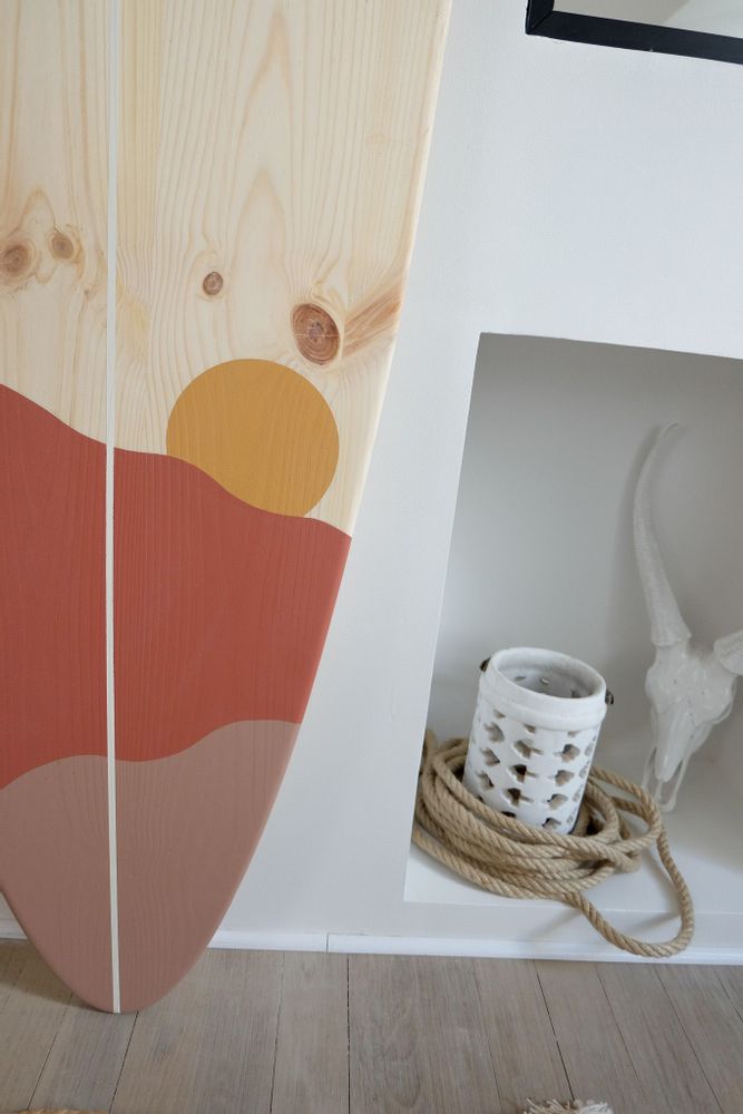 Decorative objects - Decorative surfboard\" Sables d'Olonne\ " - LE COMPTOIR DE MALOW