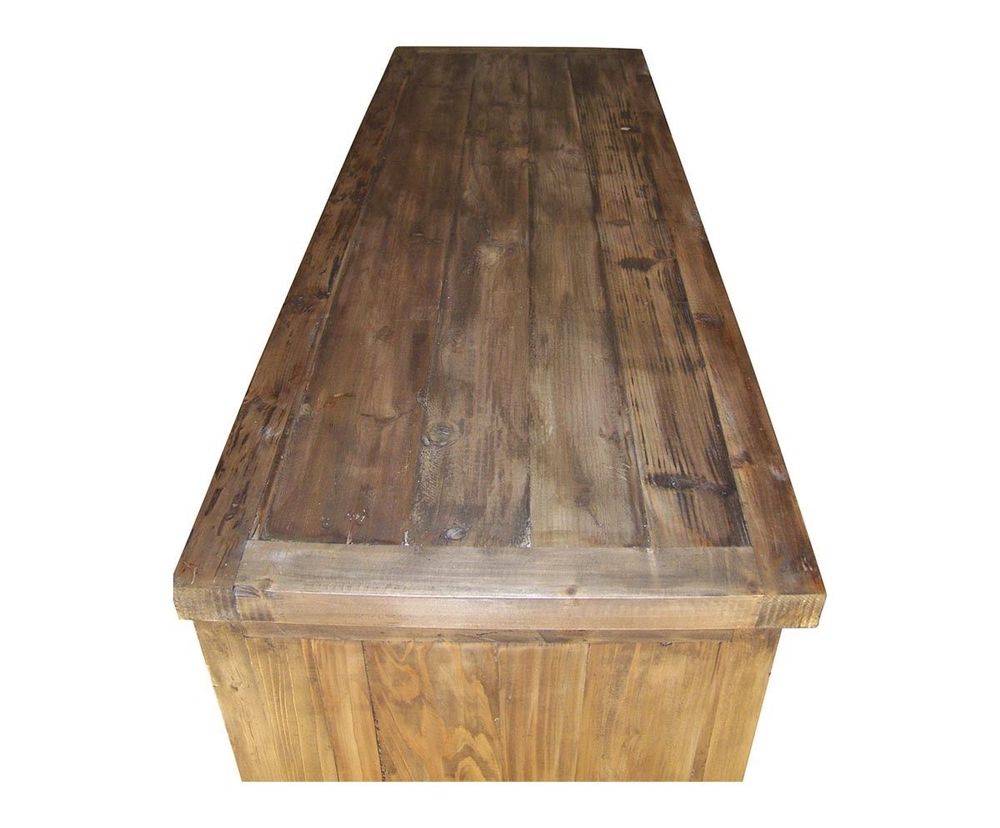 Buffets - Bas de buffet en bois recyclé sur roulettes, 2 tiroirs, design industriel - JP2B DECORATION