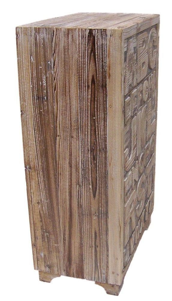 Buffets - Meuble à tiroirs ABCD, bois recyclé, design industriel, 87 cm - JP2B DECORATION