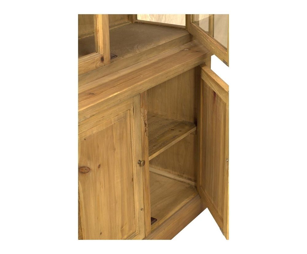 Bookshelves - Recycled wood two-part buffet, rustic design, 4 doors - JP2B DECORATION