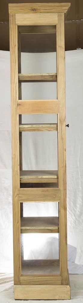 Sideboards - Industrial one-door wardrobe in recycled wood, sturdy and authentic design - JP2B DECORATION