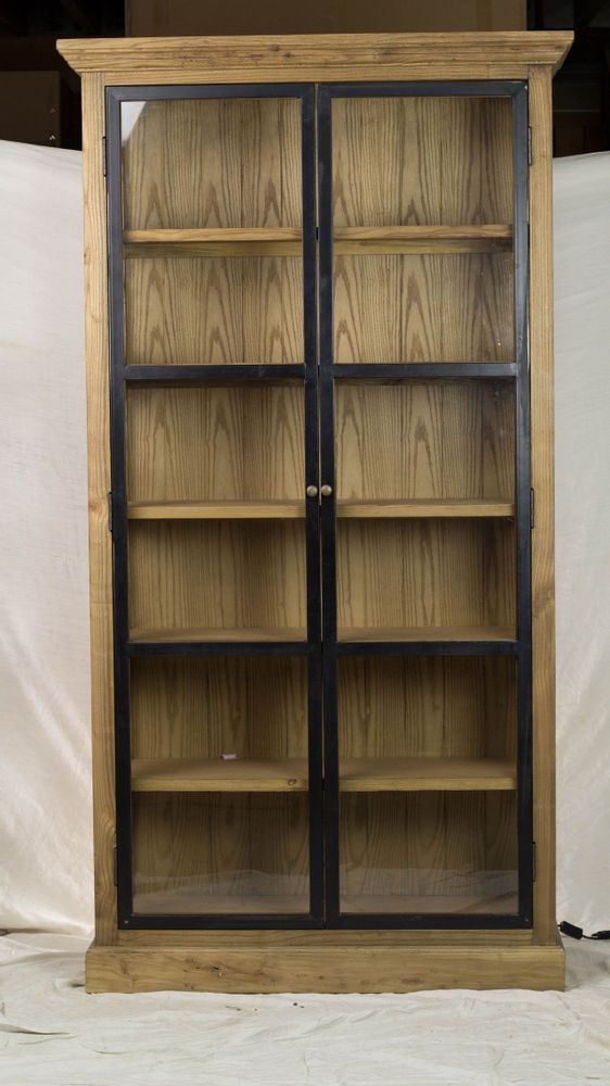 Sideboards - Industrial 2-door wardrobe in recycled wood, sturdy and authentic design - JP2B DECORATION