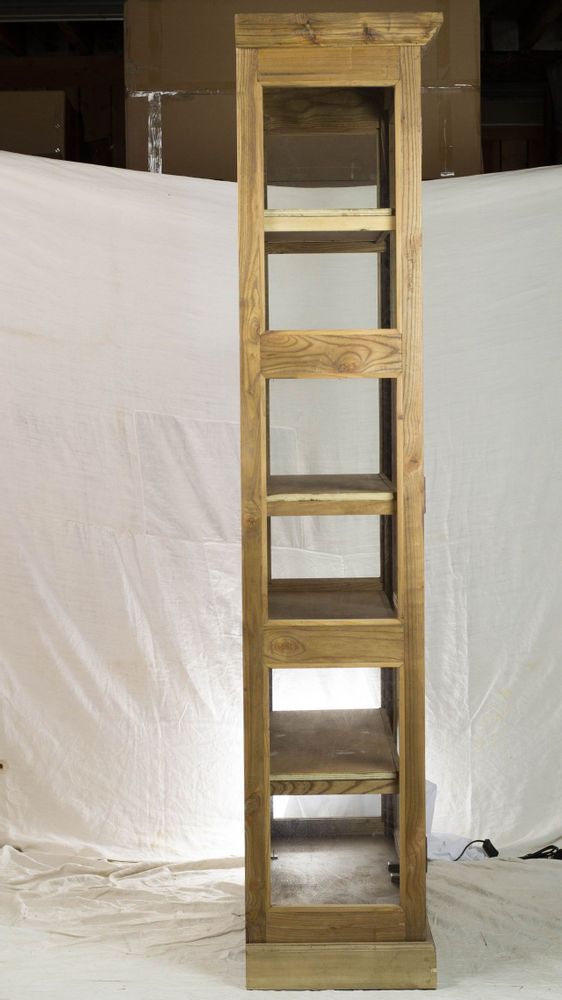 Sideboards - Industrial 2-door wardrobe in recycled wood, sturdy and authentic design - JP2B DECORATION