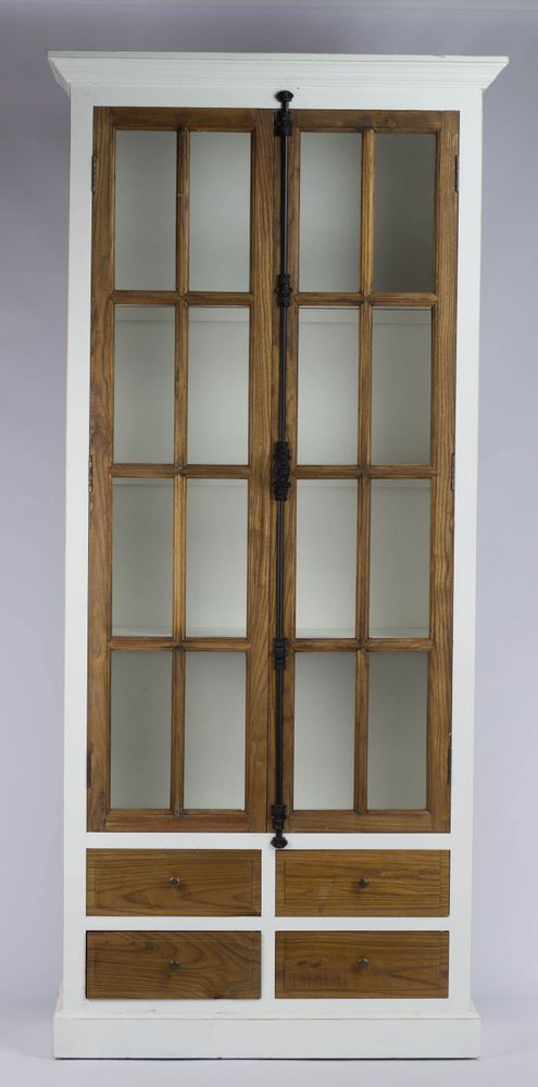 Buffets - Armoire en orme, 4 tiroirs, design naturel et authentique - JP2B DECORATION