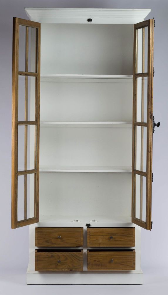 Buffets - Armoire en orme, 4 tiroirs, design naturel et authentique - JP2B DECORATION