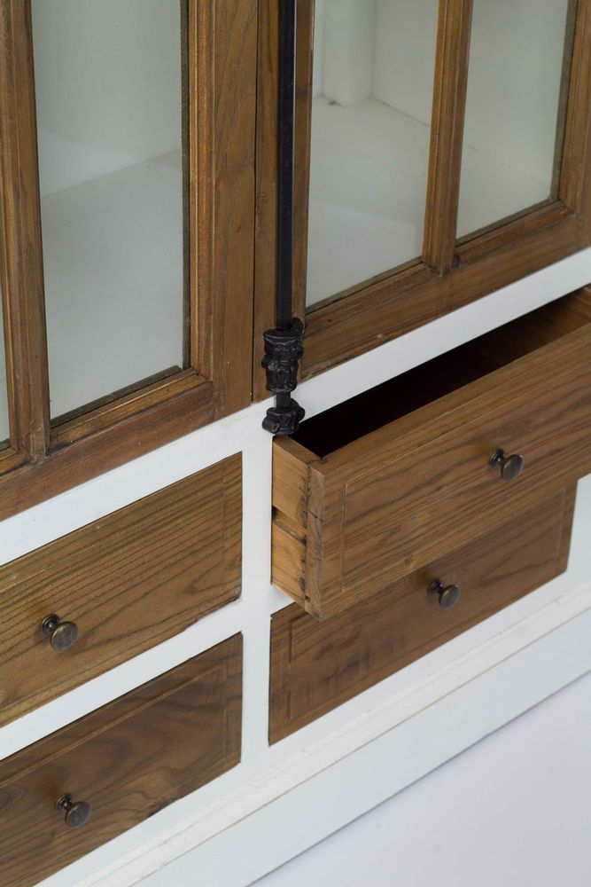 Buffets - Armoire en orme, 4 tiroirs, design naturel et authentique - JP2B DECORATION