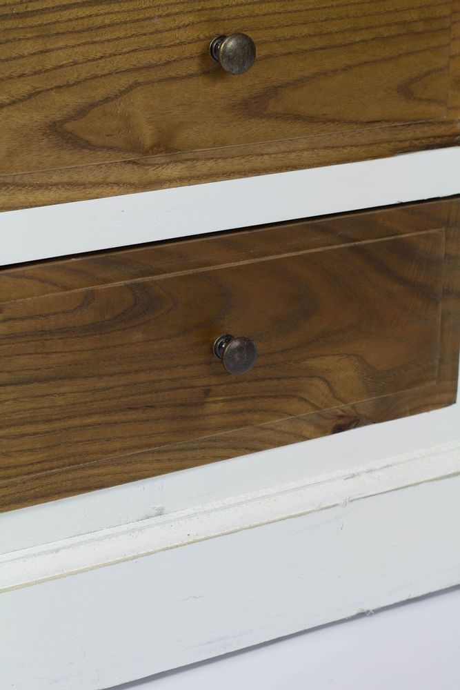 Buffets - Armoire en orme, 4 tiroirs, design naturel et authentique - JP2B DECORATION