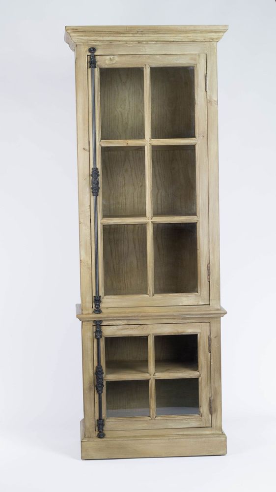 Wardrobe - One-door wardrobe in recycled wood, natural and sturdy design - JP2B DECORATION