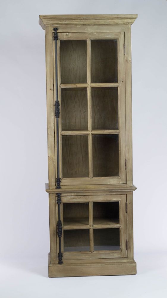 Wardrobe - One-door wardrobe in recycled wood, natural and sturdy design - JP2B DECORATION