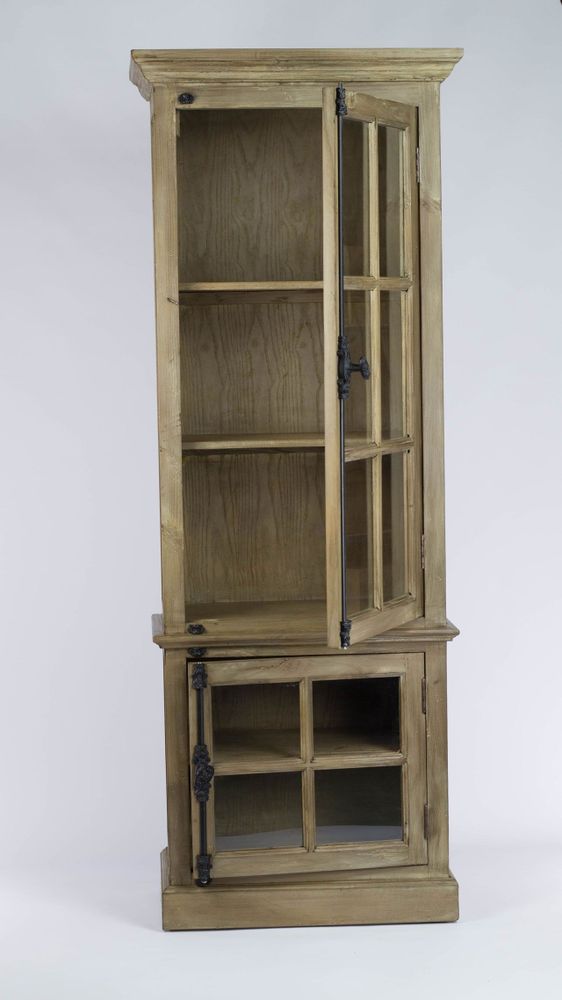 Wardrobe - One-door wardrobe in recycled wood, natural and sturdy design - JP2B DECORATION