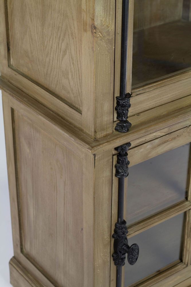 Wardrobe - One-door wardrobe in recycled wood, natural and sturdy design - JP2B DECORATION