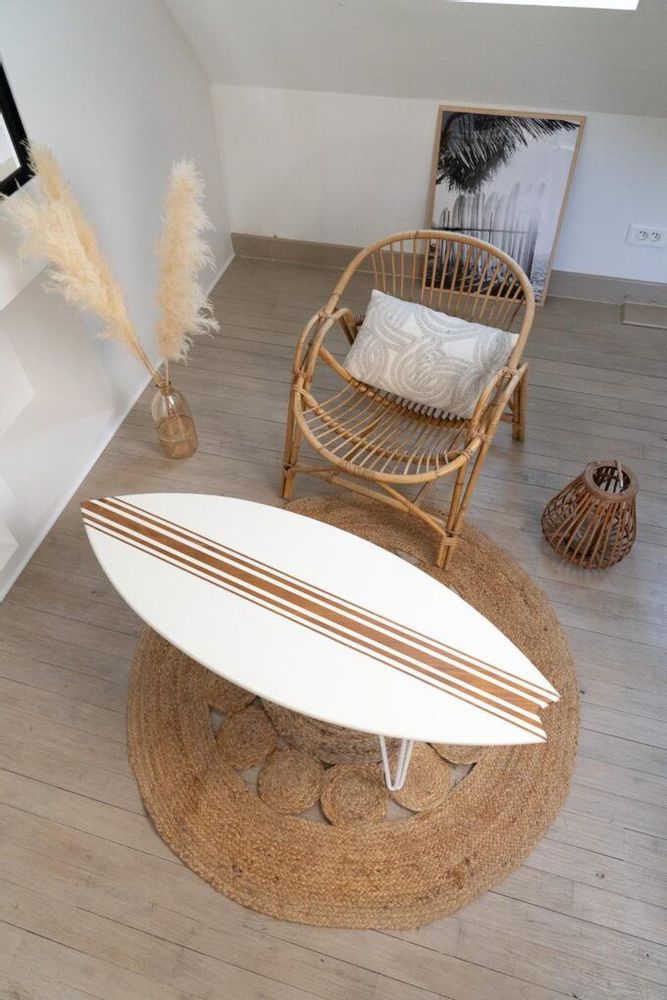 Decorative objects - Coffee table Surfboard\" Saint Jean de Luz\ " - LE COMPTOIR DE MALOW