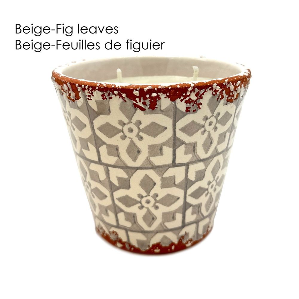 Objets de décoration - Bougie parfumée en céramique mosaïque taille L - WAX DESIGN - BARCELONA