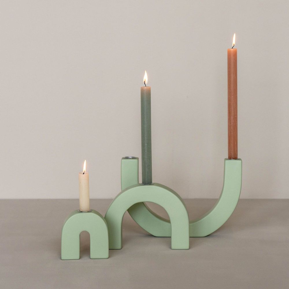 Candlesticks and candle holders - Candleholder arches set of 3 - KINTA