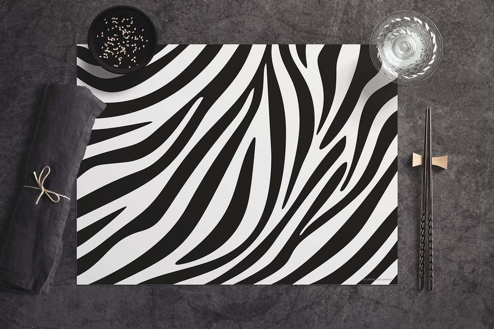 Design objects - Placemat  Wild Zebra - MA CHÉRIE MON AMOUR