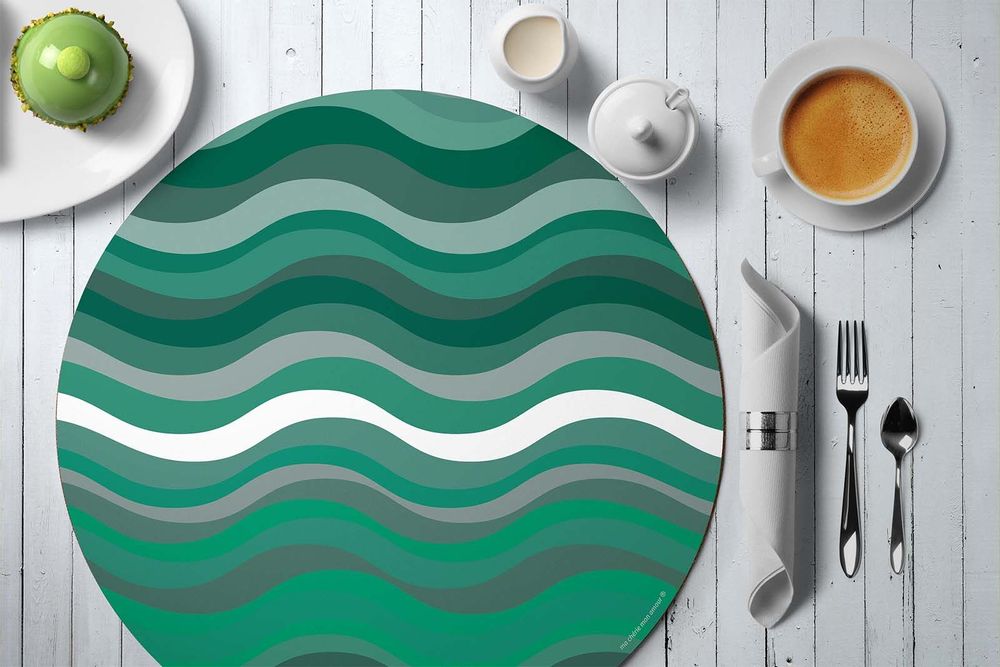 Design objects - Placemat Psychedelic Green - MA CHÉRIE MON AMOUR