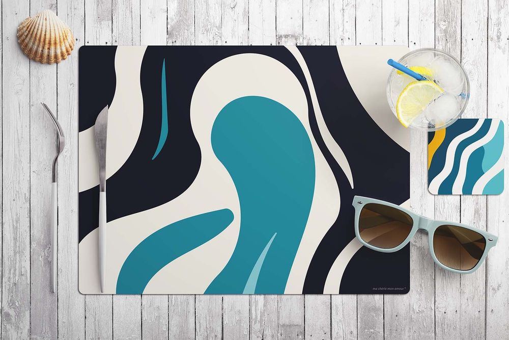 Placemats - Wave Placemat - MA CHÉRIE MON AMOUR