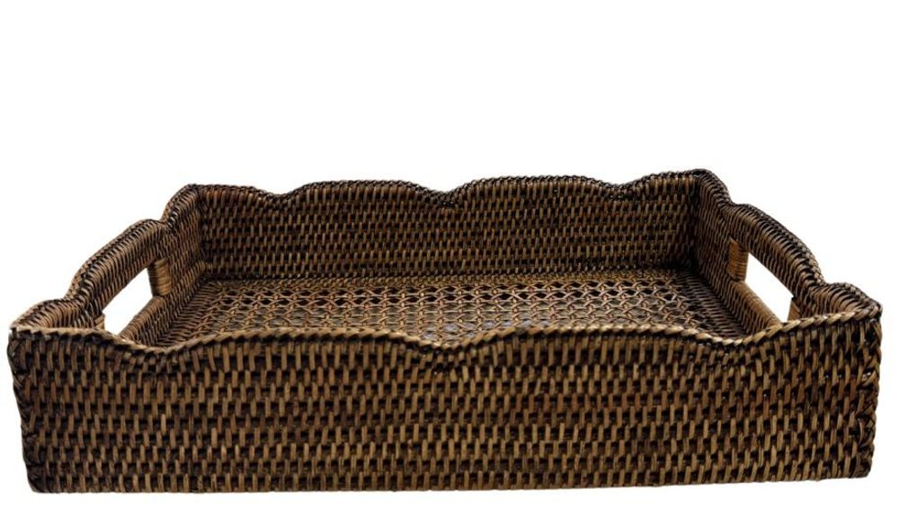 Plateaux - Rattan Lace Tray - ISHELA
