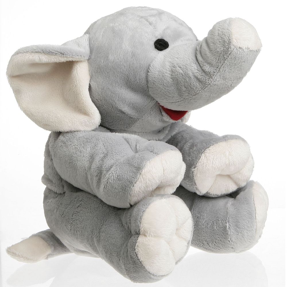 Peluches - Cherry Belly Peluche Éléphant - Coussin de Noyaux de Cerise - Lavable - INATURA