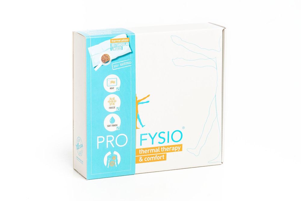 Coussins - Profysio Rectangle oreiller aux graines de Lin - 20 cm x 40 cm - INATURA