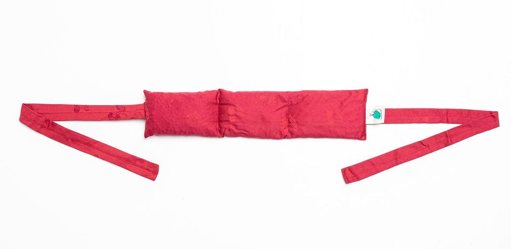 Coussins - Kersepit Lumbo Coussin allongé en noyaux de cerises avec ruban 13x55cm - INATURA