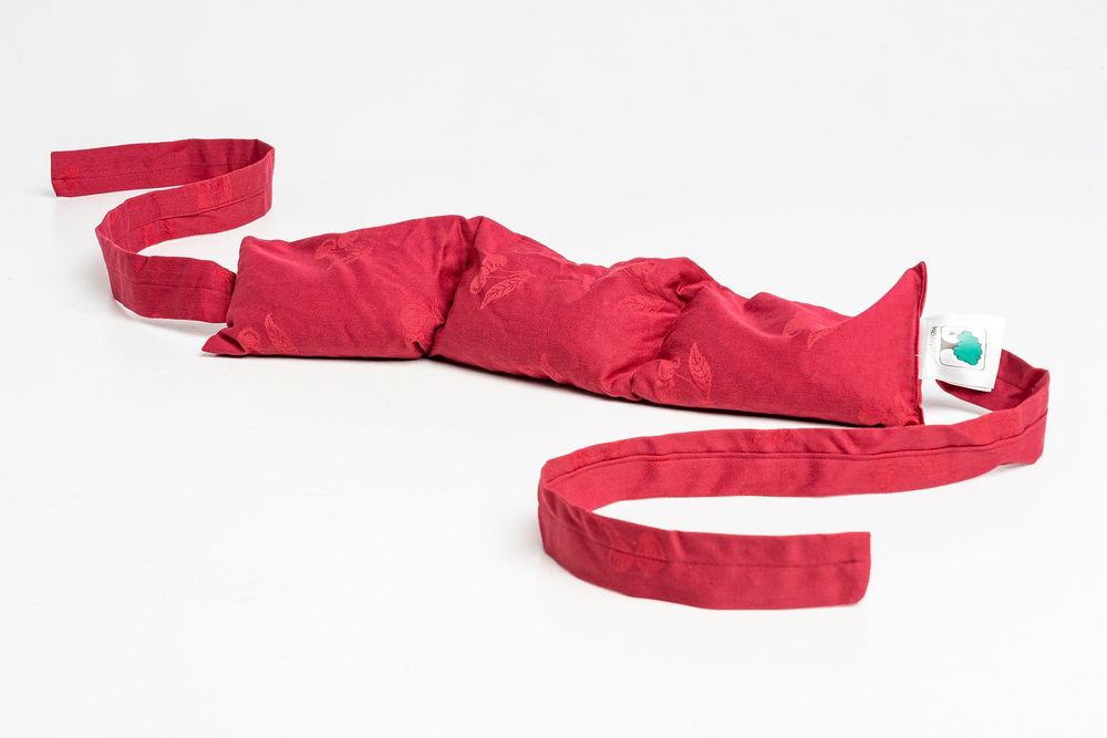 Coussins - Kersepit Lumbo Coussin allongé en noyaux de cerises avec ruban 13x55cm - INATURA