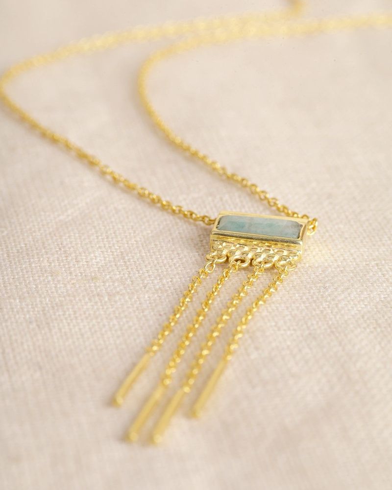 Jewelry - Amazonite Q'ero necklace - MUJA JUMA