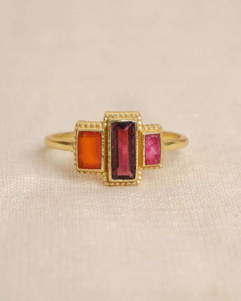 Jewelry - Ring Awá Garnet - MUJA JUMA