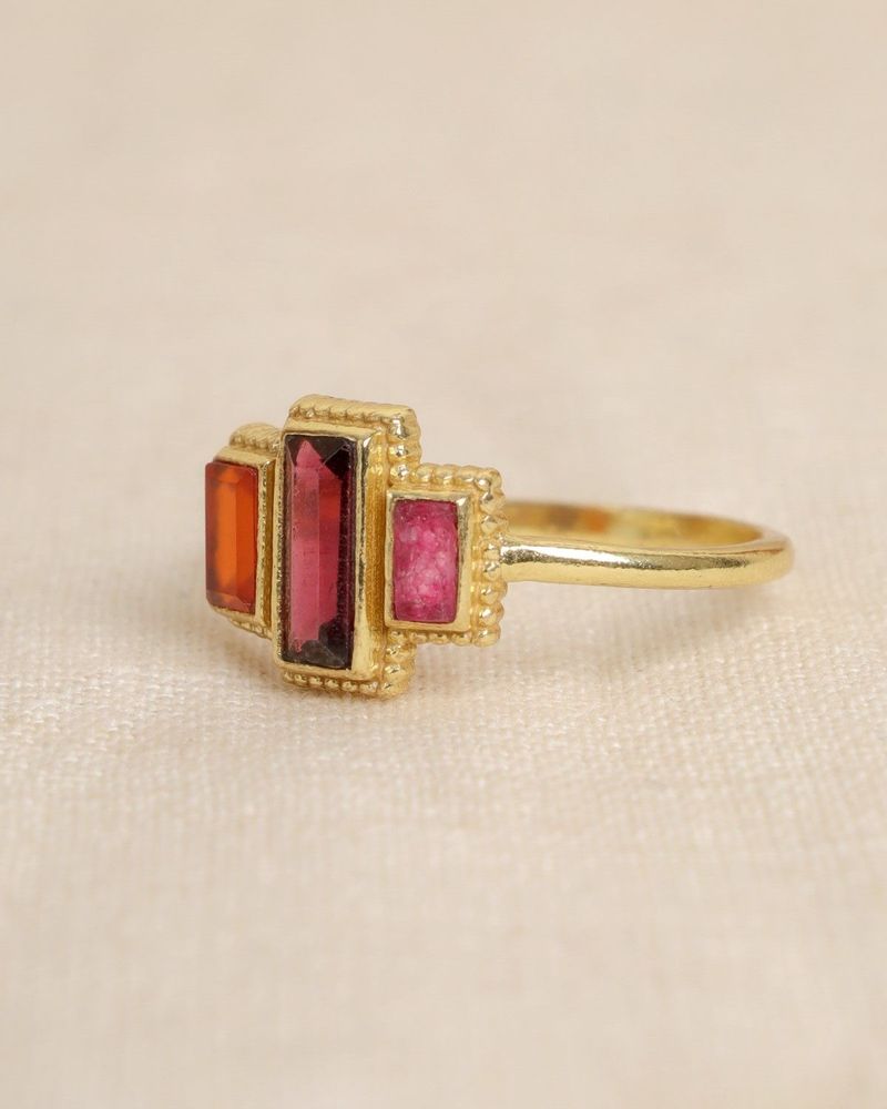 Jewelry - Ring Awá Garnet - MUJA JUMA