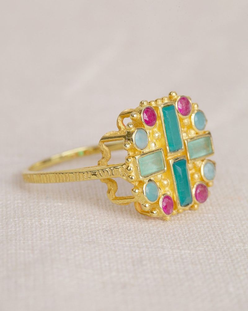 Jewelry - Ring Zulu Green Agate - MUJA JUMA
