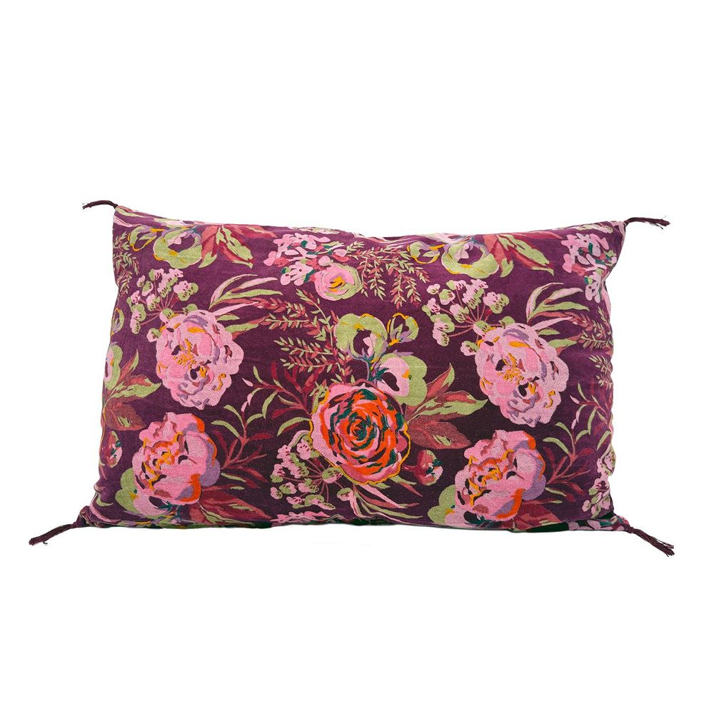 Coussins textile - Housse de coussin Flower 60X40CM velours - WAX DESIGN - BARCELONA