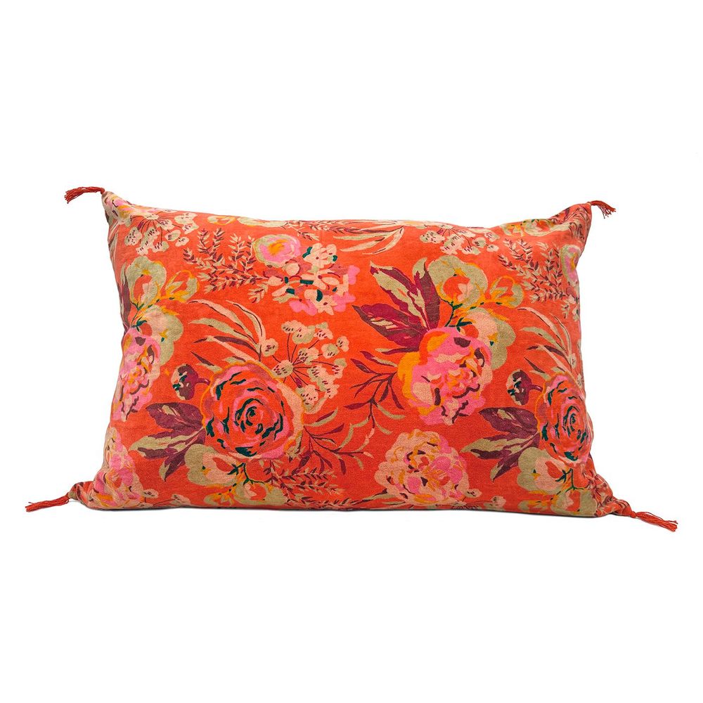 Coussins textile - Housse de coussin Flower 60X40CM velours - WAX DESIGN - BARCELONA