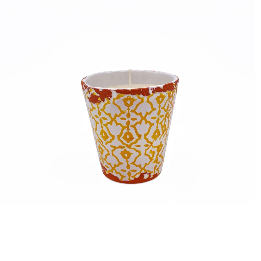 Objets de décoration - Nouvelle bougie parfumée en céramique Batik taille S - WAX DESIGN - BARCELONA