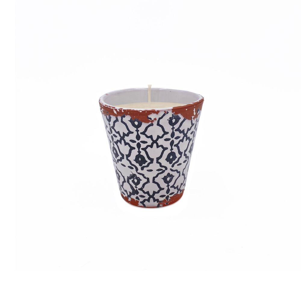 Objets de décoration - Nouvelle bougie parfumée en céramique Batik taille S - WAX DESIGN - BARCELONA