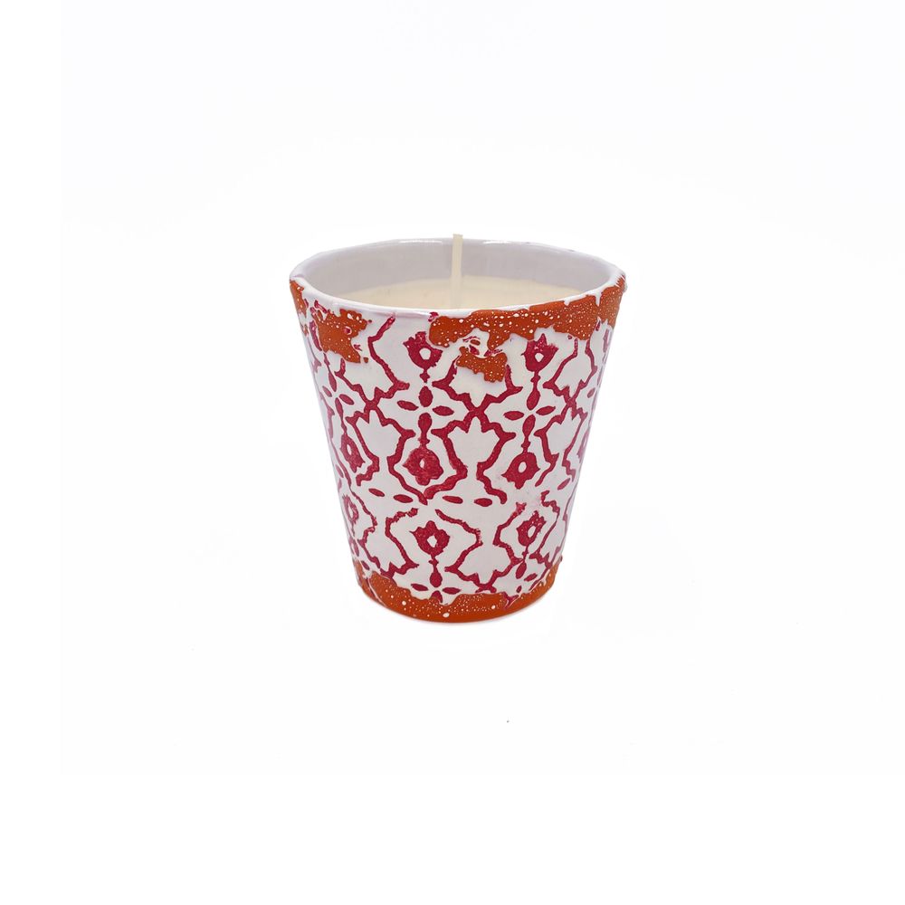 Objets de décoration - Nouvelle bougie parfumée en céramique Batik taille S - WAX DESIGN - BARCELONA