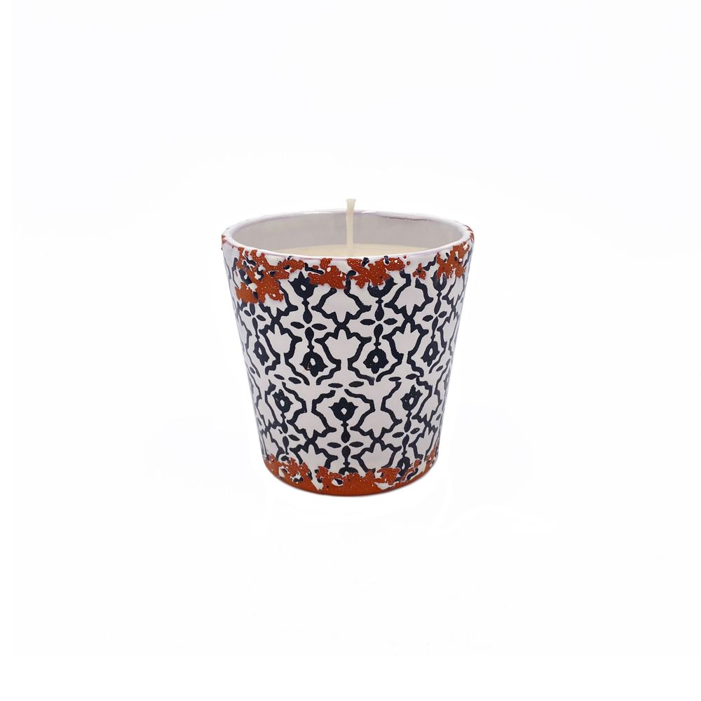 Objets de décoration - Nouvelle bougie parfumée en céramique Batik taille M - WAX DESIGN - BARCELONA