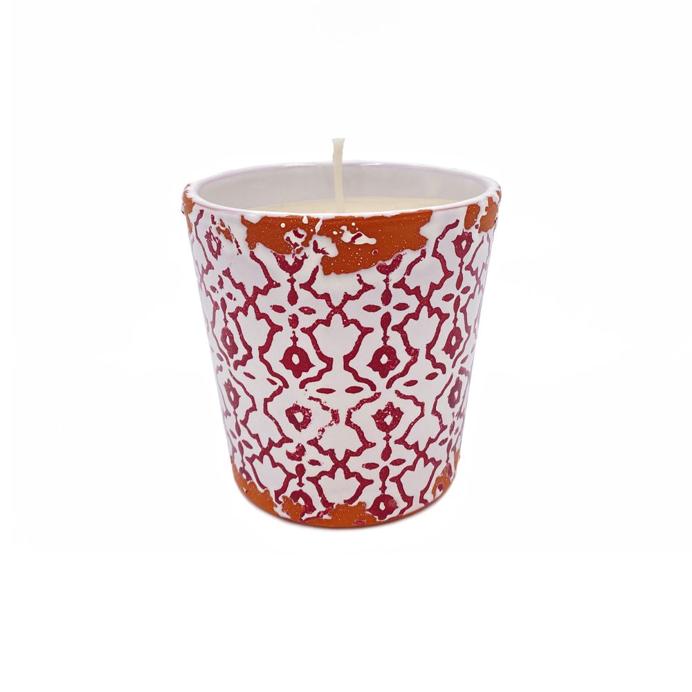 Decorative objects - New Batik ceramic scented candle size M - WAX DESIGN - BARCELONA