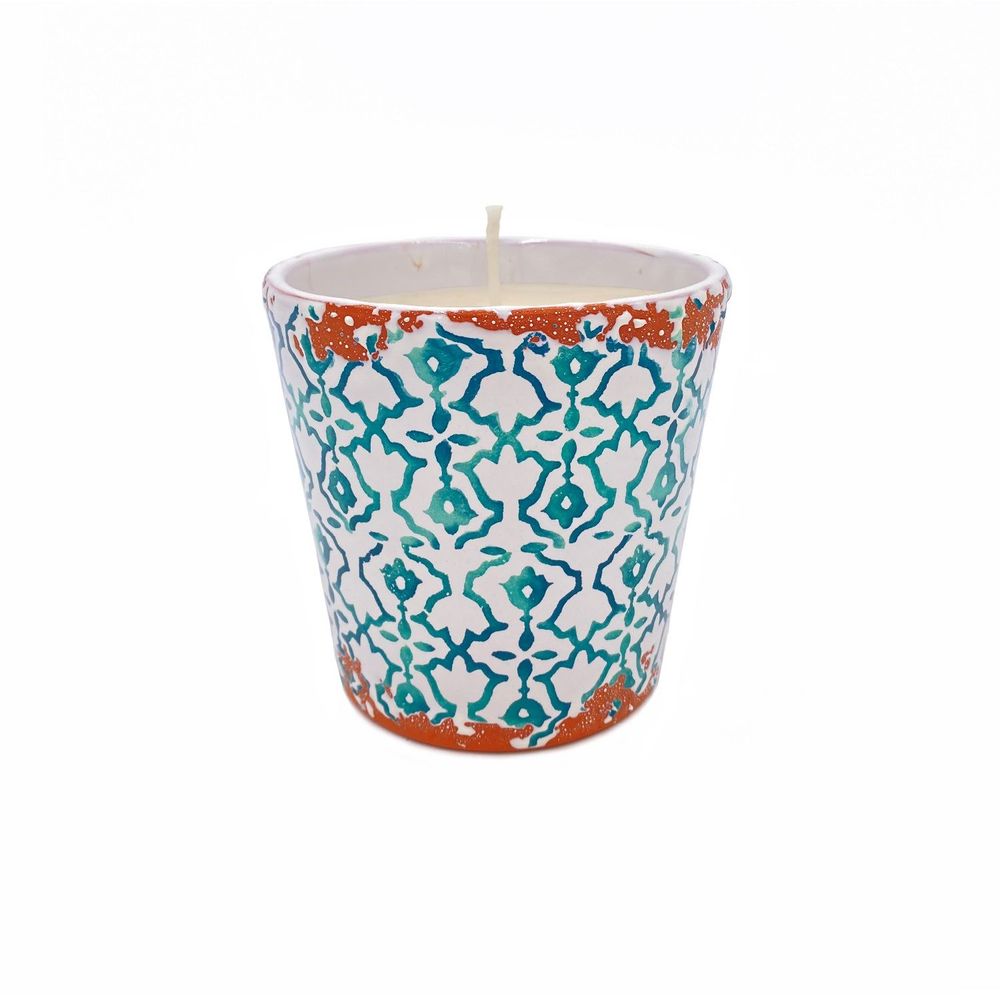 Objets de décoration - Nouvelle bougie parfumée en céramique Batik taille M - WAX DESIGN - BARCELONA