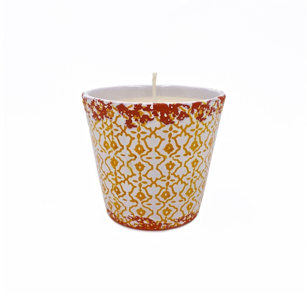 Objets de décoration - Nouvelle bougie parfumée en céramique Batik taille L - WAX DESIGN - BARCELONA