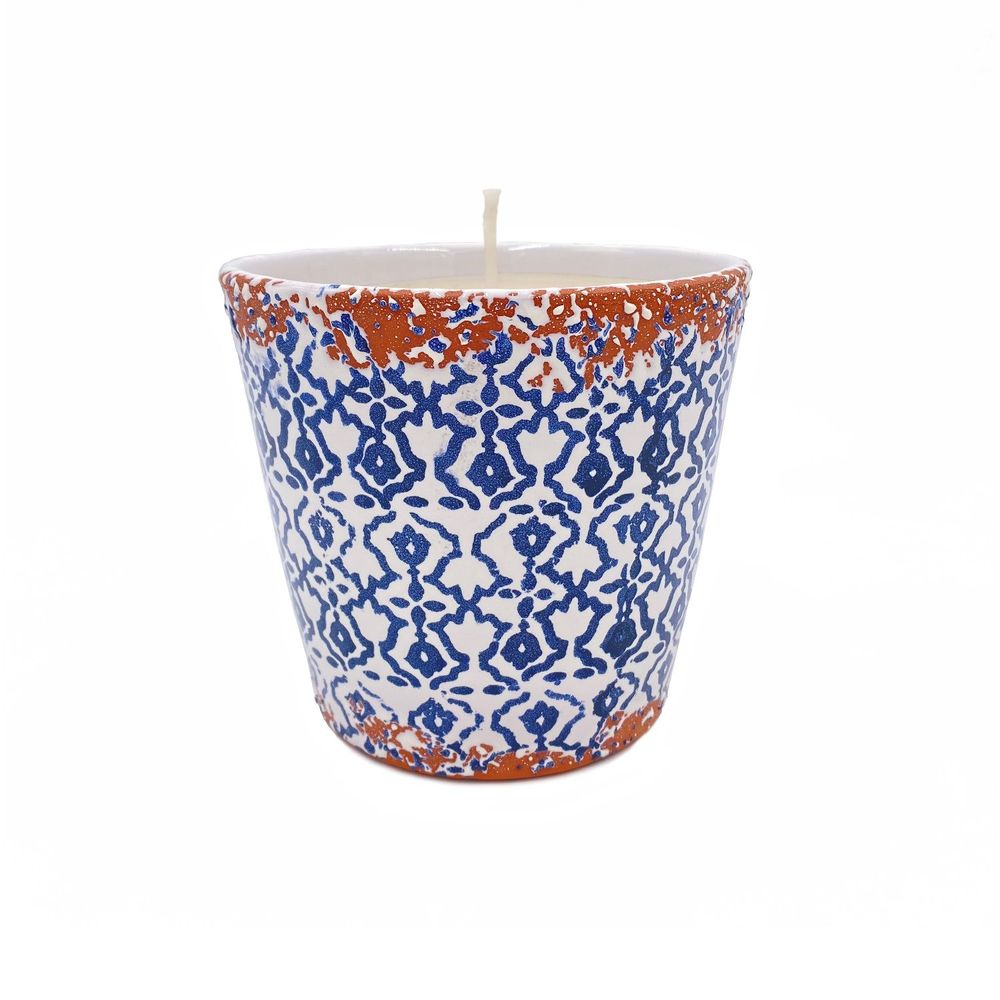 Objets de décoration - Nouvelle bougie parfumée en céramique Batik taille L - WAX DESIGN - BARCELONA