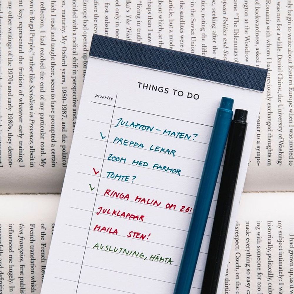 Range-tout - To-do list, Smoke Blue - BOOKBINDERS DESIGN
