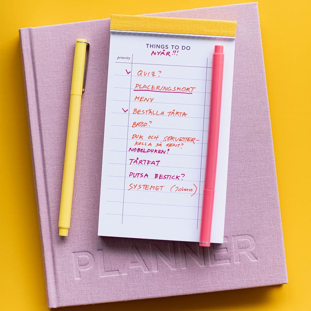 Organizer - TO-DO LIST, SUN YELLOW - BOOKBINDERS DESIGN