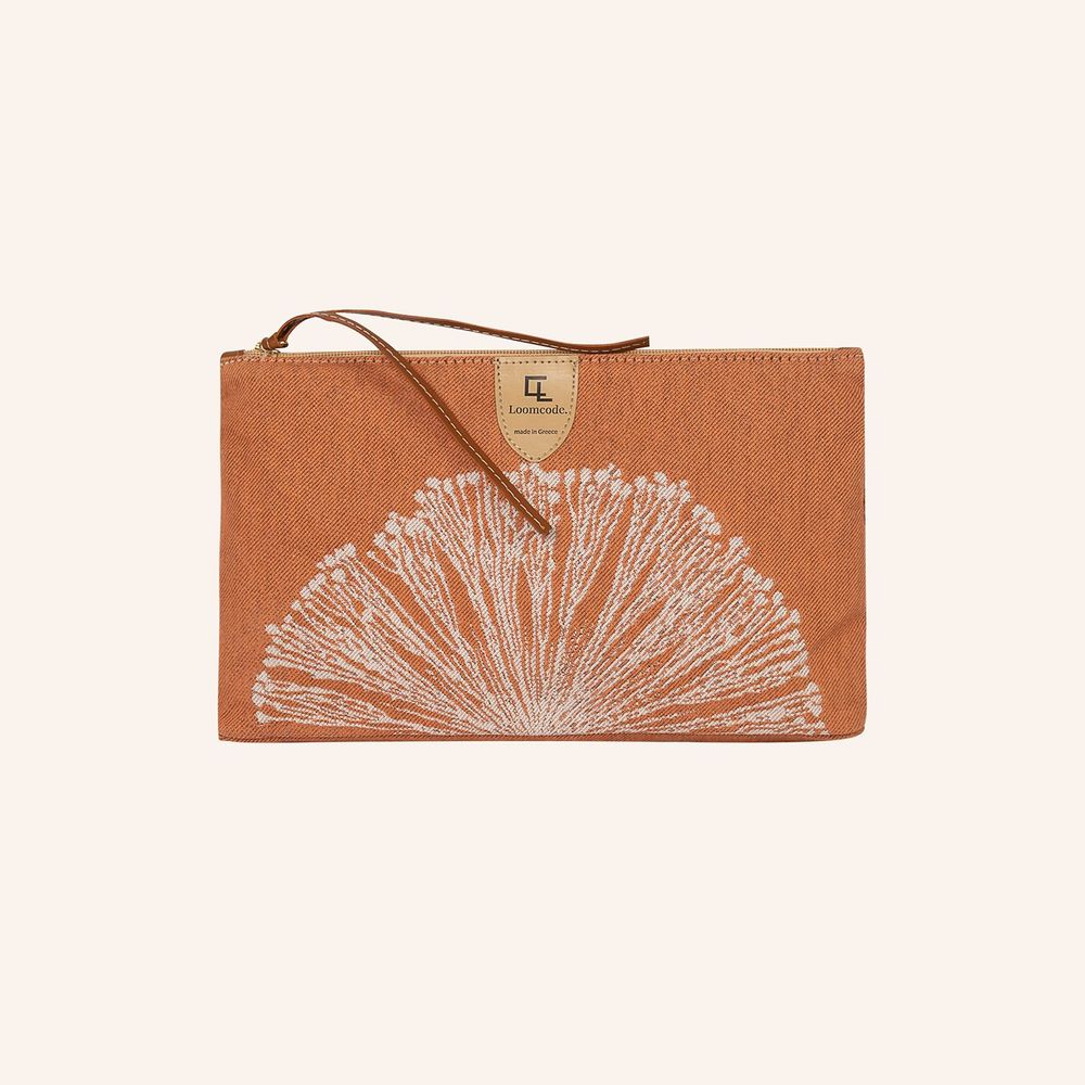 Bags and totes - Zipped Clutch Corallium Beige - LOOMCODE