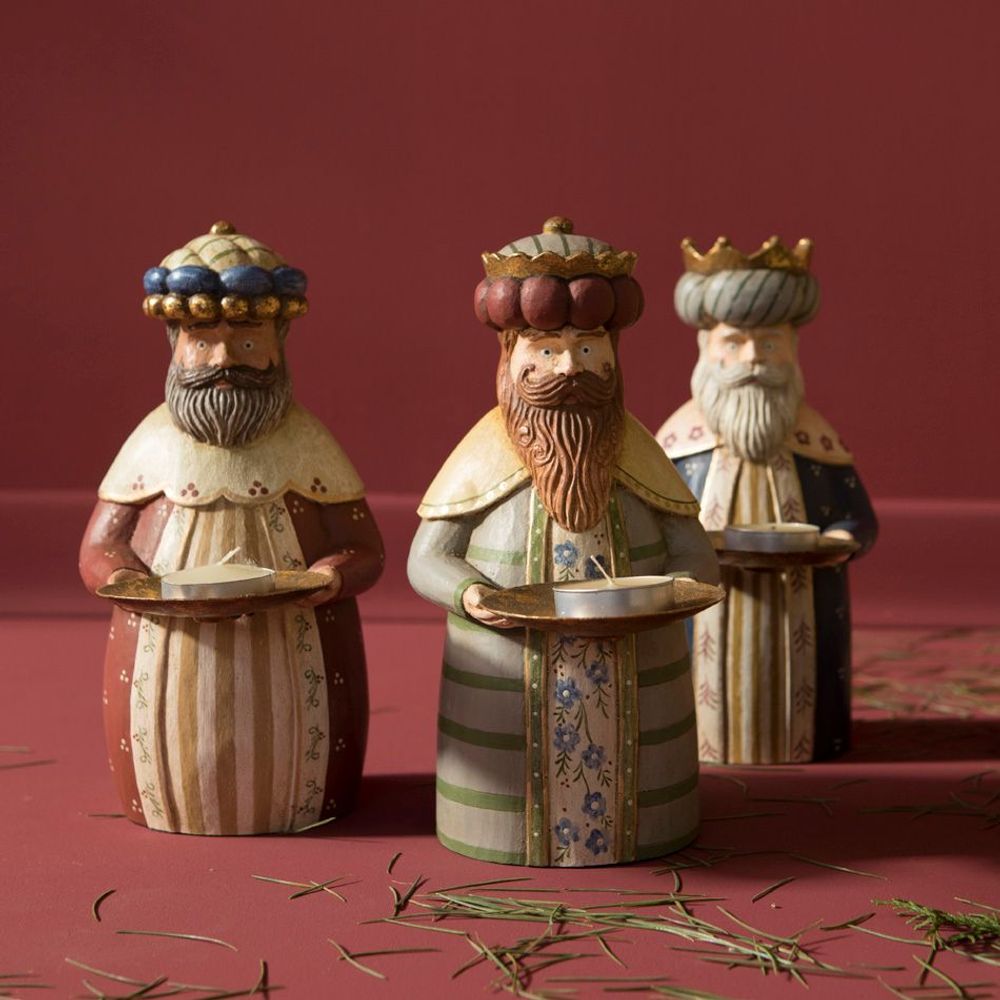 Other Christmas decorations - THREE KINGS TEA LIGHT HOLDER - MAHE HOMEWARE