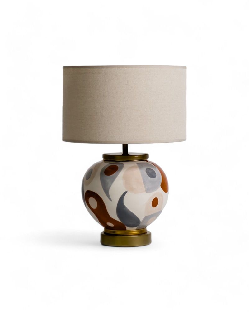 Céramique - Lampe Rory en céramique blanche - PINOT INTERIOR