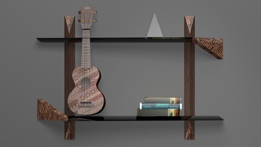 Objets design - Yosegi Wall Shelf - YOSEGI