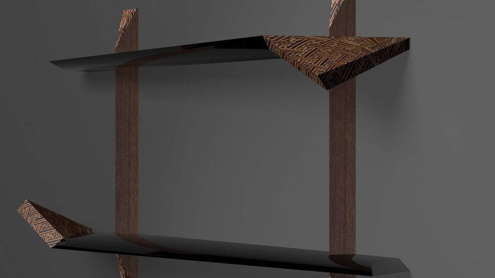 Objets design - Yosegi Wall Shelf - YOSEGI